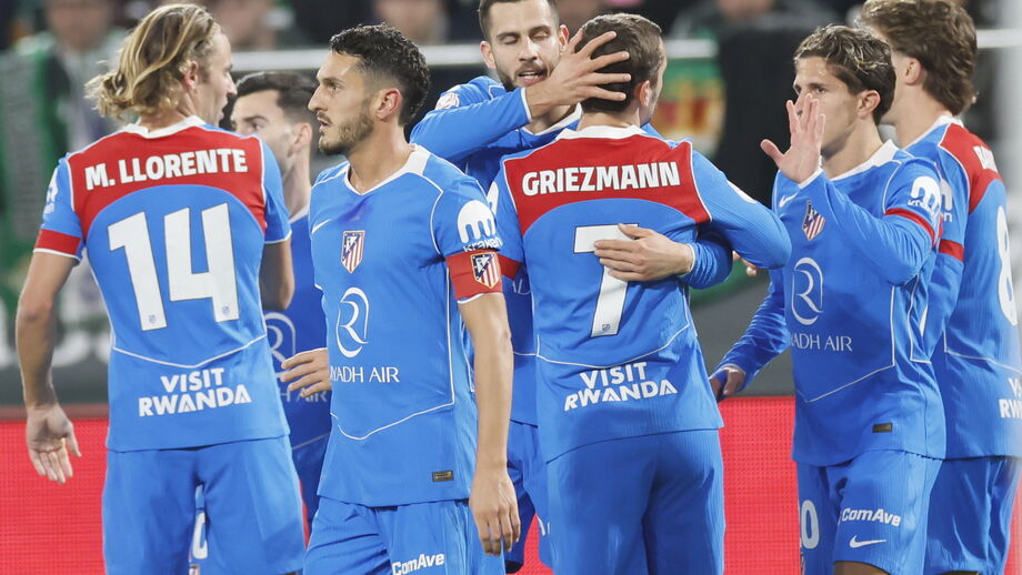 Atlético Madrid goleou o Betis por 5-0 na Taça do Rei