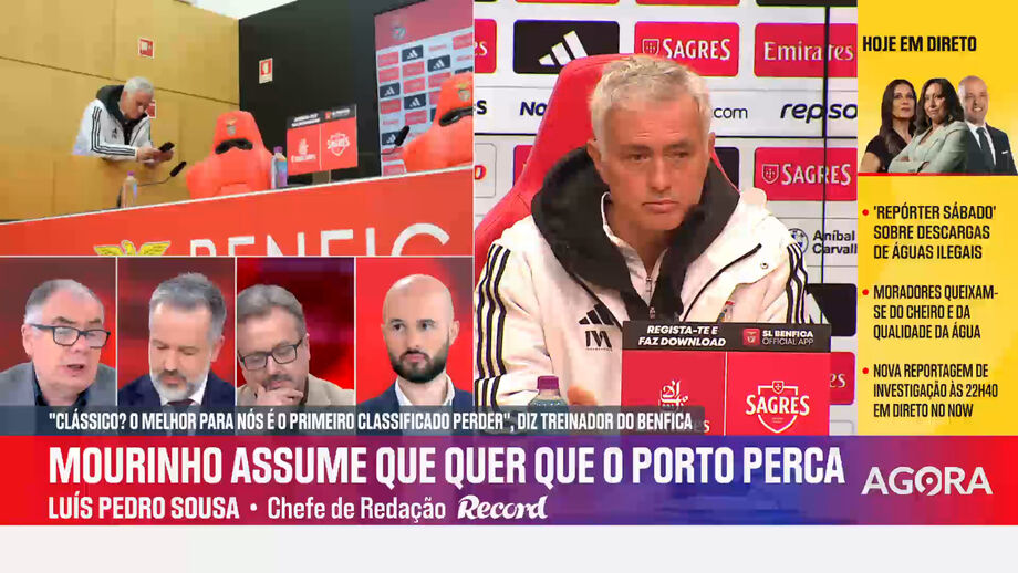 Luís Pedro Sousa, chefe de redação de Record, em declarações no programa 'Record na Hora'