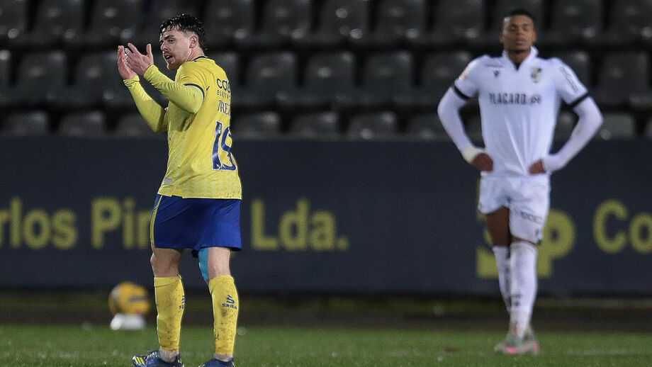 Alfonso Trezza marcou o primeiro golo do Arouca ao V. Guimarães