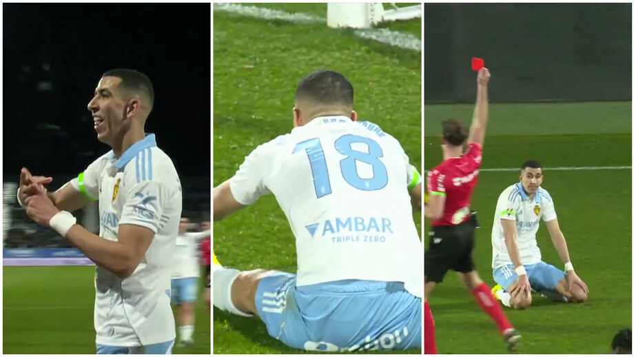 Jawad El Yamiq expulso na estreia pelo Saragoça após golo e autogolo