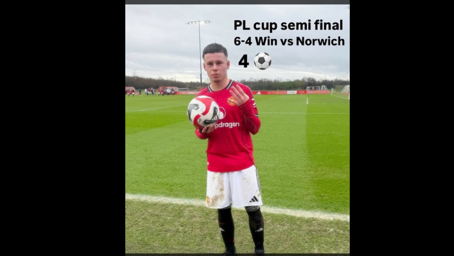 Story de Kai Rooney após marcar 4 golos ao Norwich