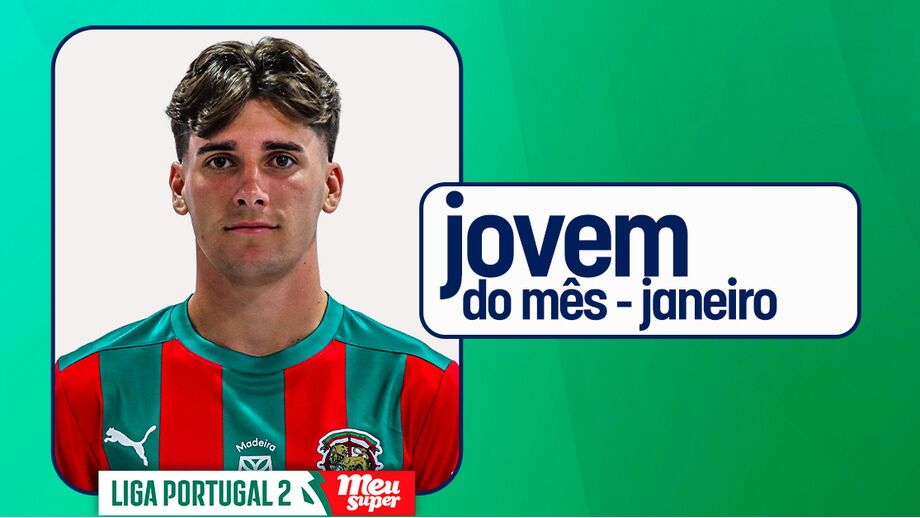 Martín Téjon vence prémio de jovem do mês da 2.ª Liga pela segunda vez