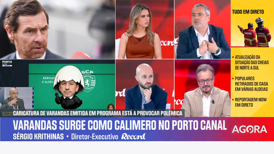 Sérgio Krithinas, diretor executivo de Record, analisa polémica no clássico no programa 'Record na Hora' no Now