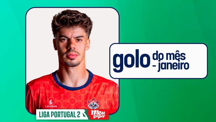 Bruno Silva vence prémio de golo do mês de janeiro da 2ª Liga