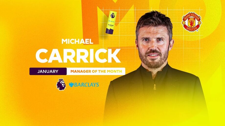 Michael Carrick é o treinador do mês da Premier League