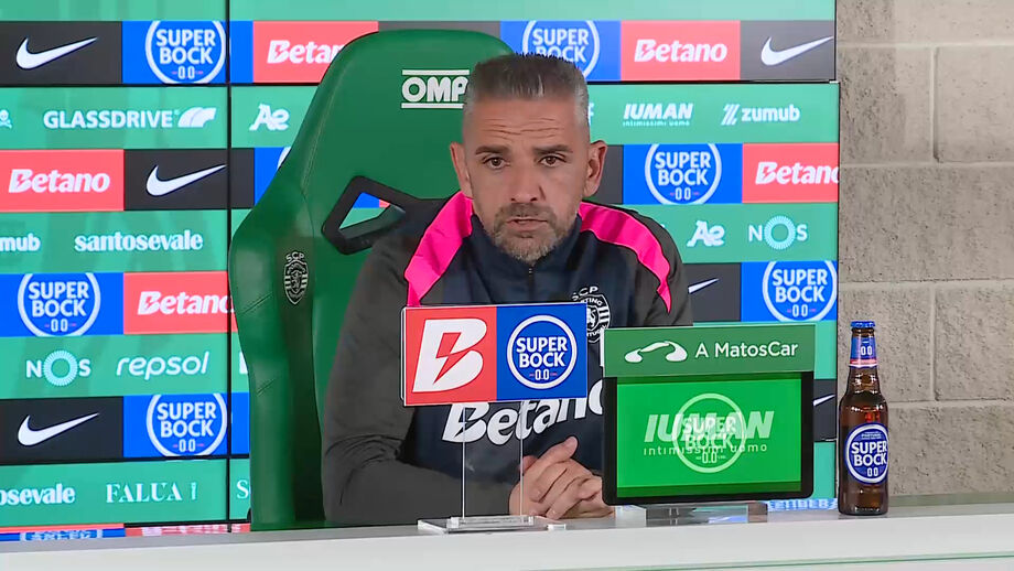 Treinador do Sporting voltou ao clássico da última jornada