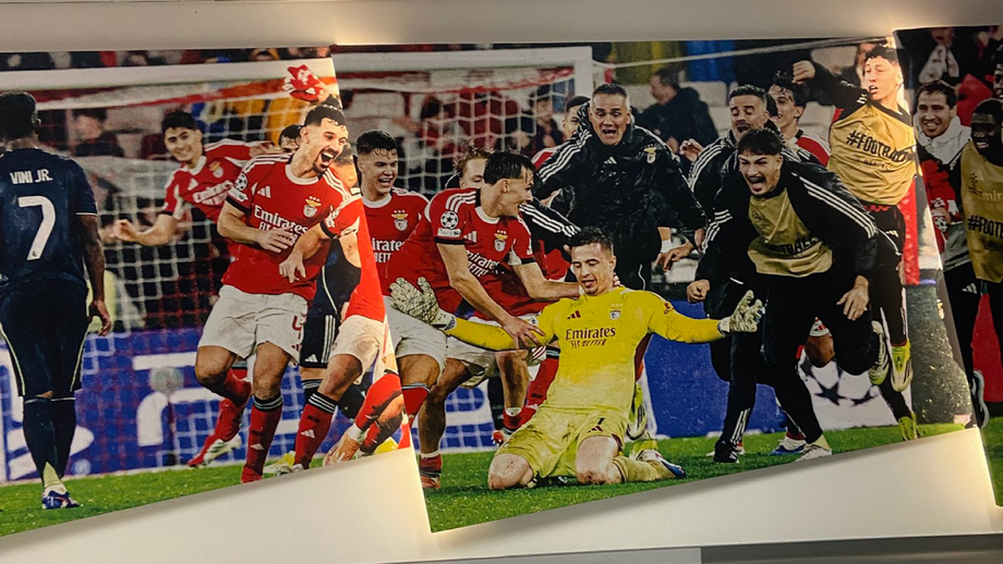 Benfica Campus e Estádio da Luz com o momento de Trubin registado para a eternidade