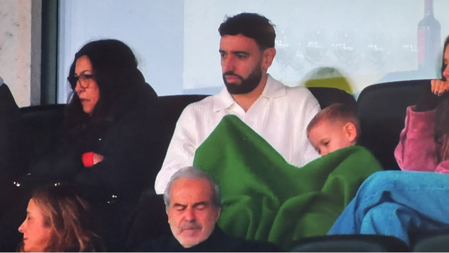 Bruno Fernandes nas bancadas do Estádio Capital do Móvel