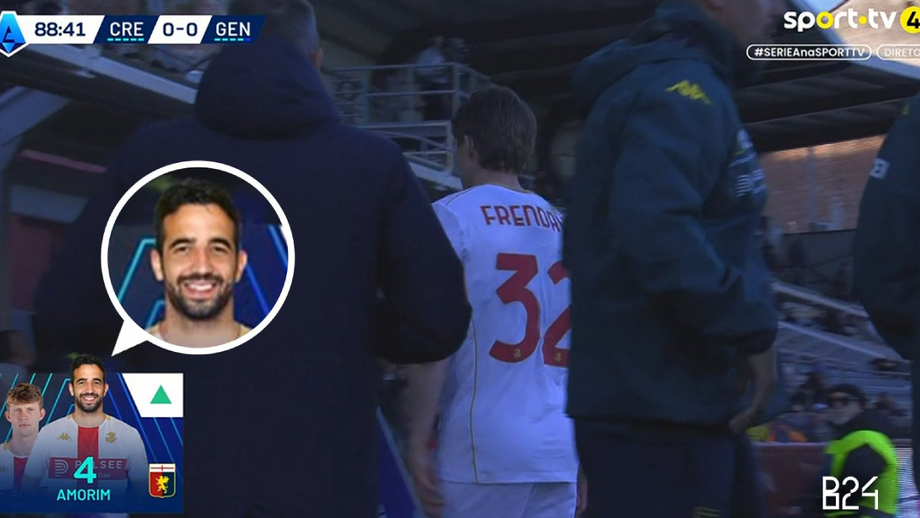 O momento em que Ruben Amorim apareceu 'vestido' com a camisola do Génova