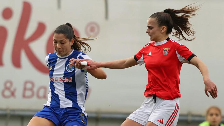 As jogadoras durante o FC Porto-Benfica B