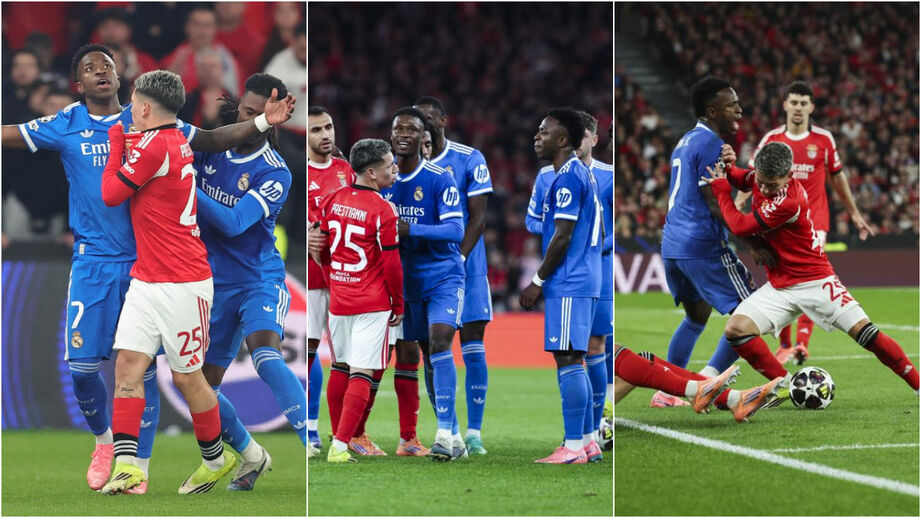 Prestanni e Vinícius Júnior estiveram várias vezes 'picados' durante o Benfica-Real Madrid