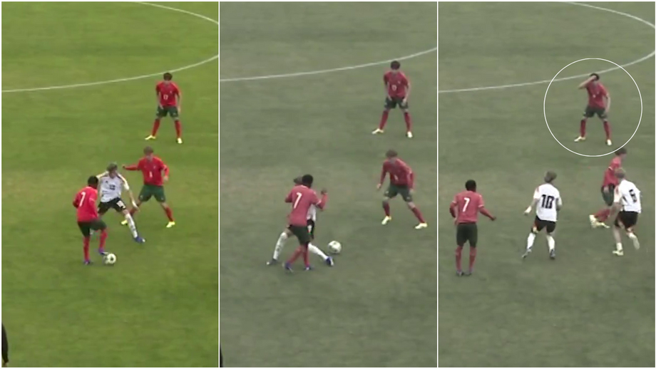 No jogo que terminou com a seleção portuguesa a conquistar o Torneio Internacional do Algarve