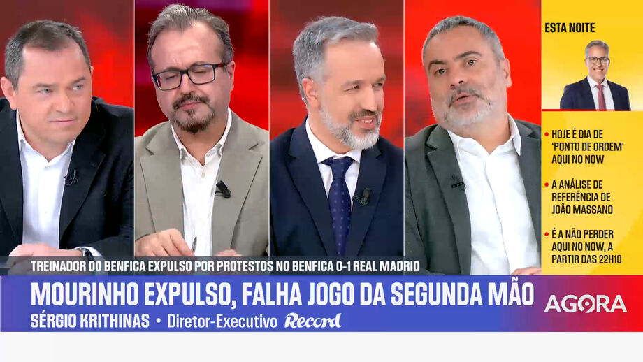 Cartão vermelho retira treinador do Benfica do regresso à casa do antigo clube