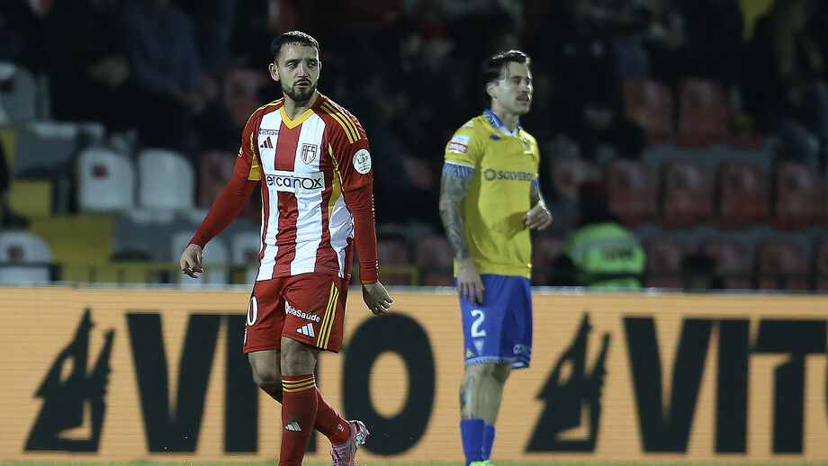 Diego Duarte na vitória do AVS frente ao Estoril
