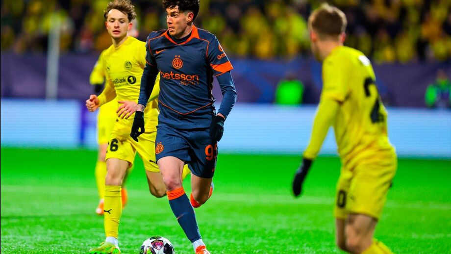 Bastoni em ação na Champions