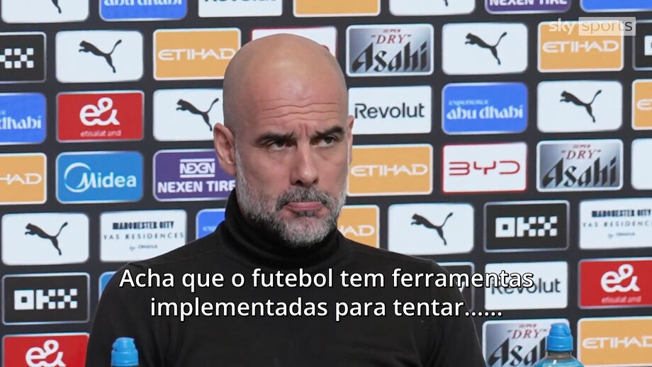 Treinador do Manchester City convidado a pronunciar-se sobre o caso Prestianni-Vinícius