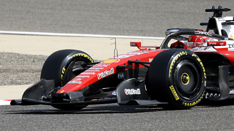 Charles Leclerc na pré-temporada de F1