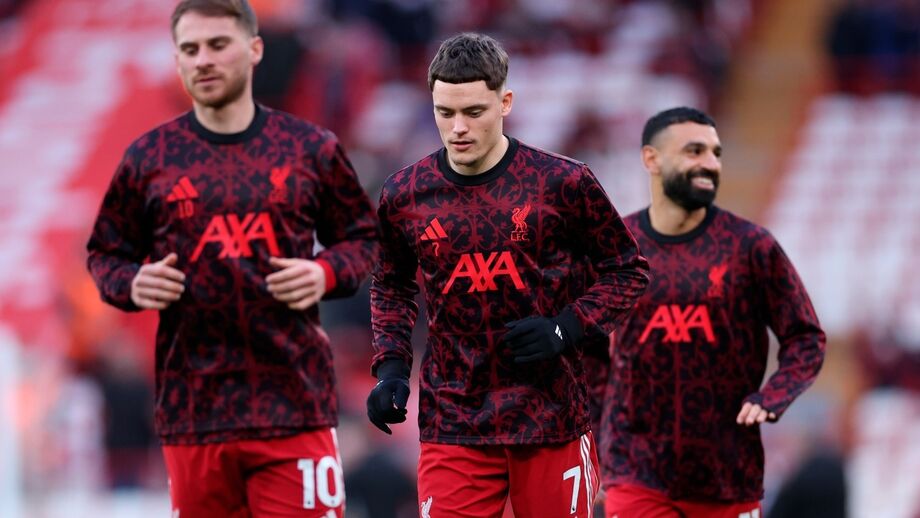 Wirtz num treino do Liverpool