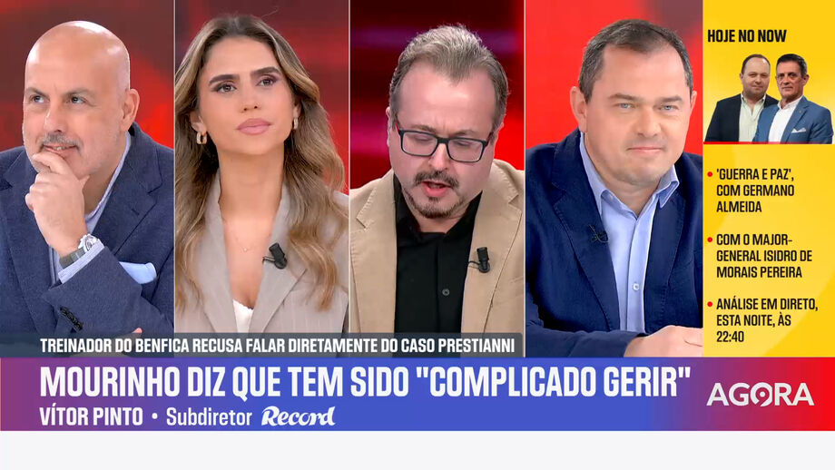 Subdiretor de Record diz ainda que tem a certeza que Prestianni está "arrependido"