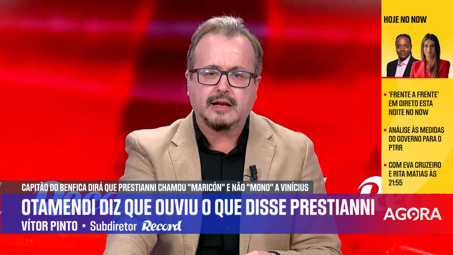 Subdiretor de Record diz que o Benfica não pode ter tido a "infelicidade" de usar o central argentino como testemunha
