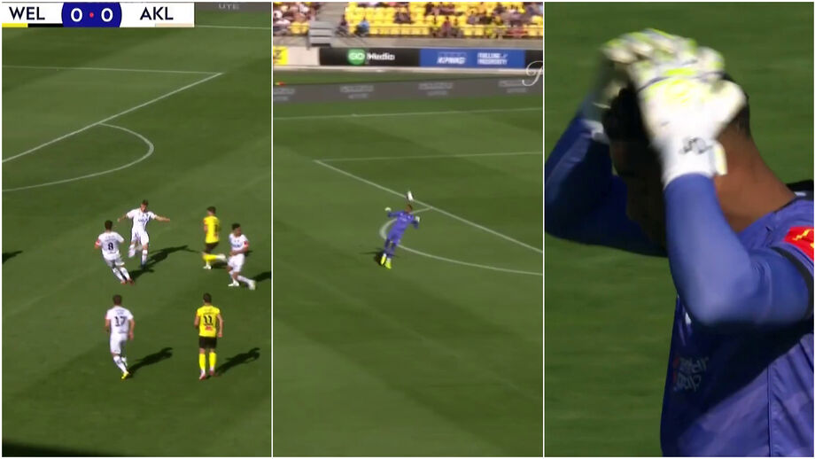 Duelo entre Wellington Phoenix e Auckland FC ficou marcado por lance insólito aos 24'
