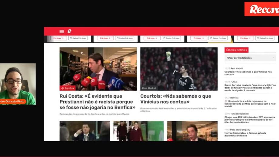 A análise aos destaques do dia