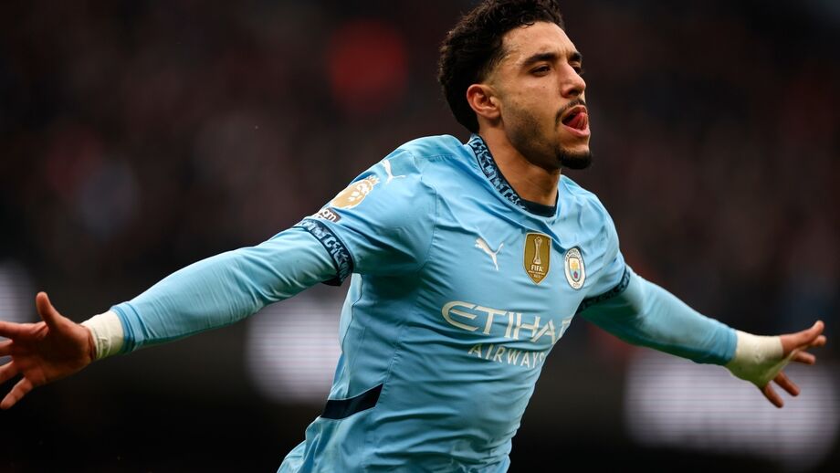 Omar Marmoush, avançado do Manchester City, é alvo do Barcelona