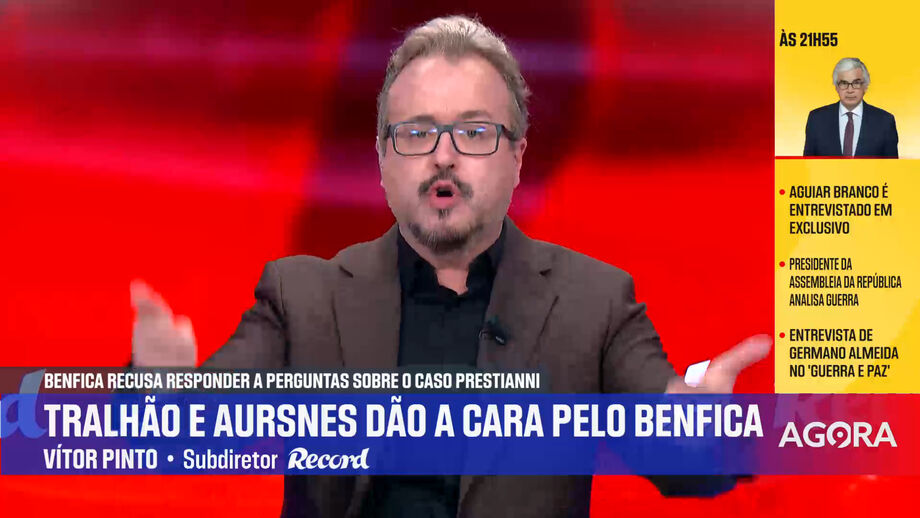 Vítor Pinto, subdiretor de Record, analisa caso Prestianni e pergunta como seria se a situação fosse ao contrário