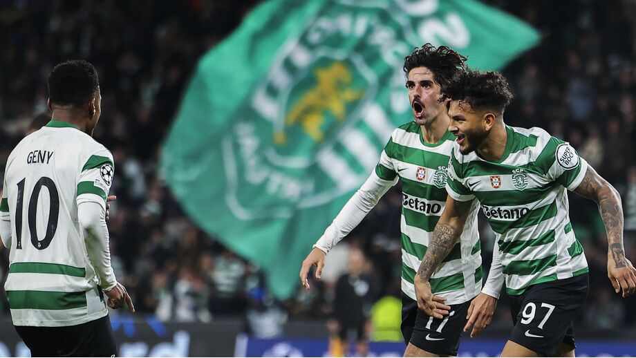 Geny Catamo, Francisco Trincão e Luis Suárez festejaram mais um golo