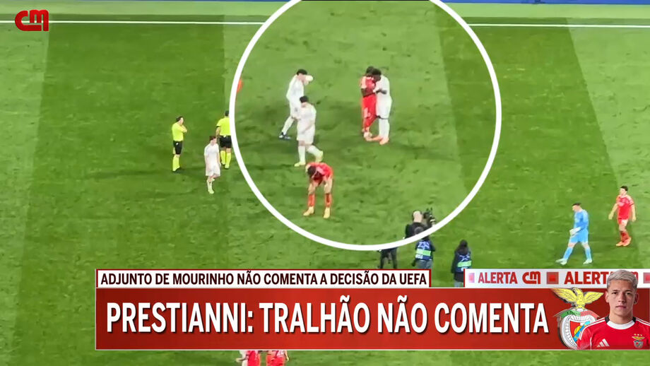 Momentos de confraternização após o jogo no Santiago Bernabéu