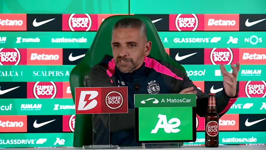 Treinador do Sporting revela que também esteve de olho no Real Madrid-Benfica