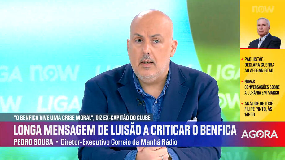 Pedro Sousa: «Se houve coisa que Rui Costa e Vieira fizeram foi limpar a sujidade que Luisão deixou»