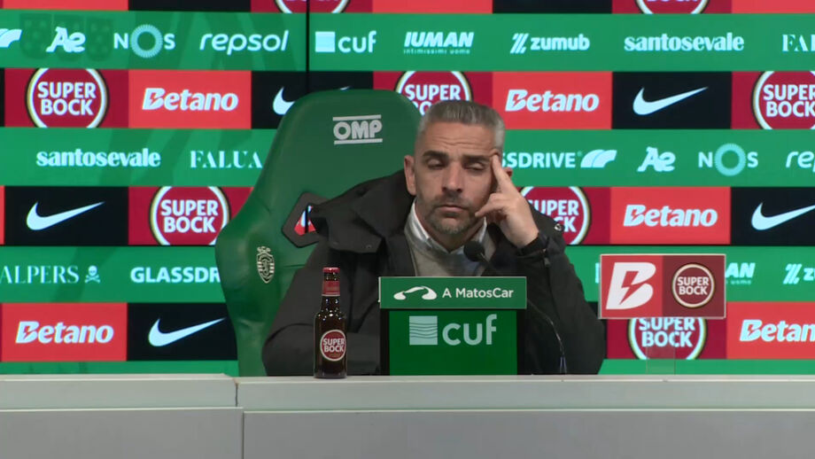 Treinador do Sporting aborda jogo da primeira mão das meias-finais da Taça de Portugal 