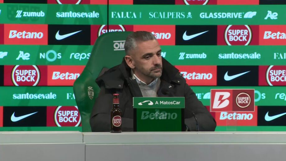 Na conferência de rescaldo do triunfo por 3-0