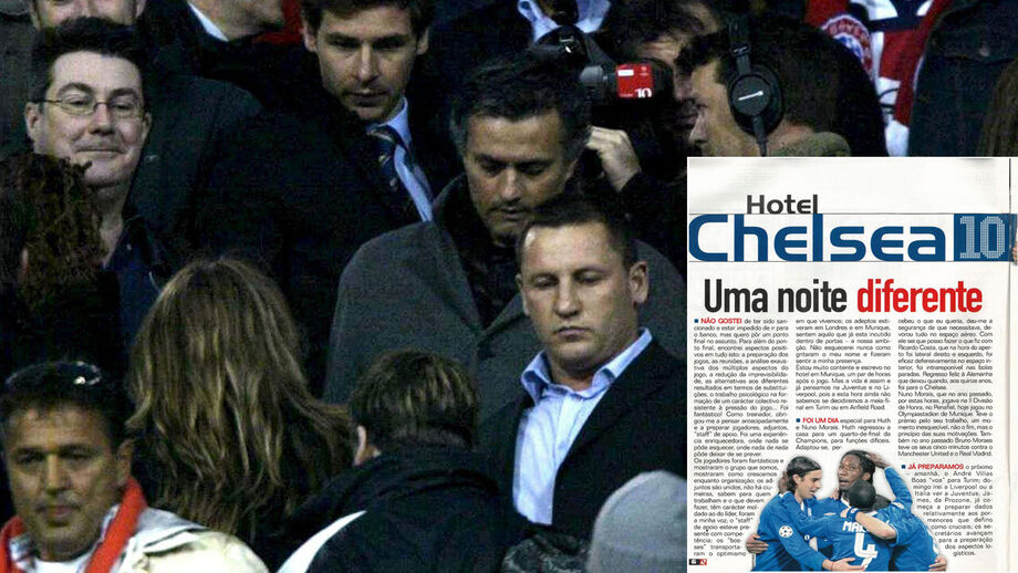 Mourinho nas bancadas do Olímpico de Munique com André Villas-Boas