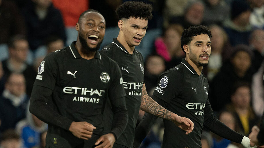 Jogadores do Manchester City a celebrar 