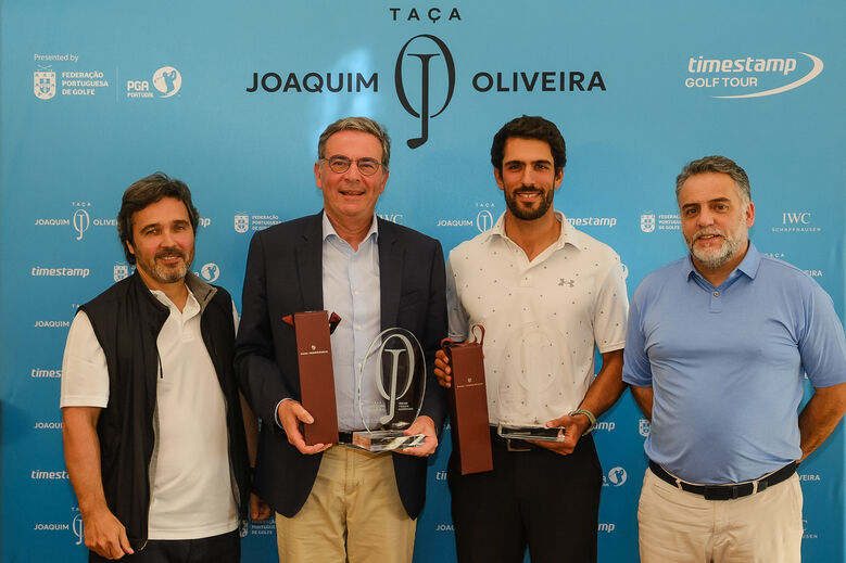 Os campeões do Pro-Am, Tomás Bessa e Pedro Nunes Pedro