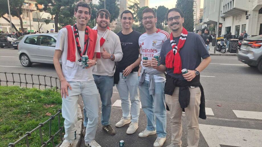 Filipe Serras, Rui Vicente, Telmo Alves, João Matos e João Martins viajaram até Madrid