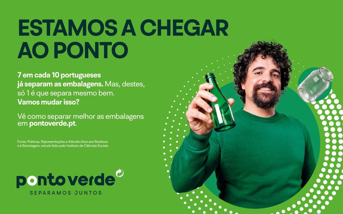 Reciclagem: 7 em cada 10 portugueses já separam as embalagens