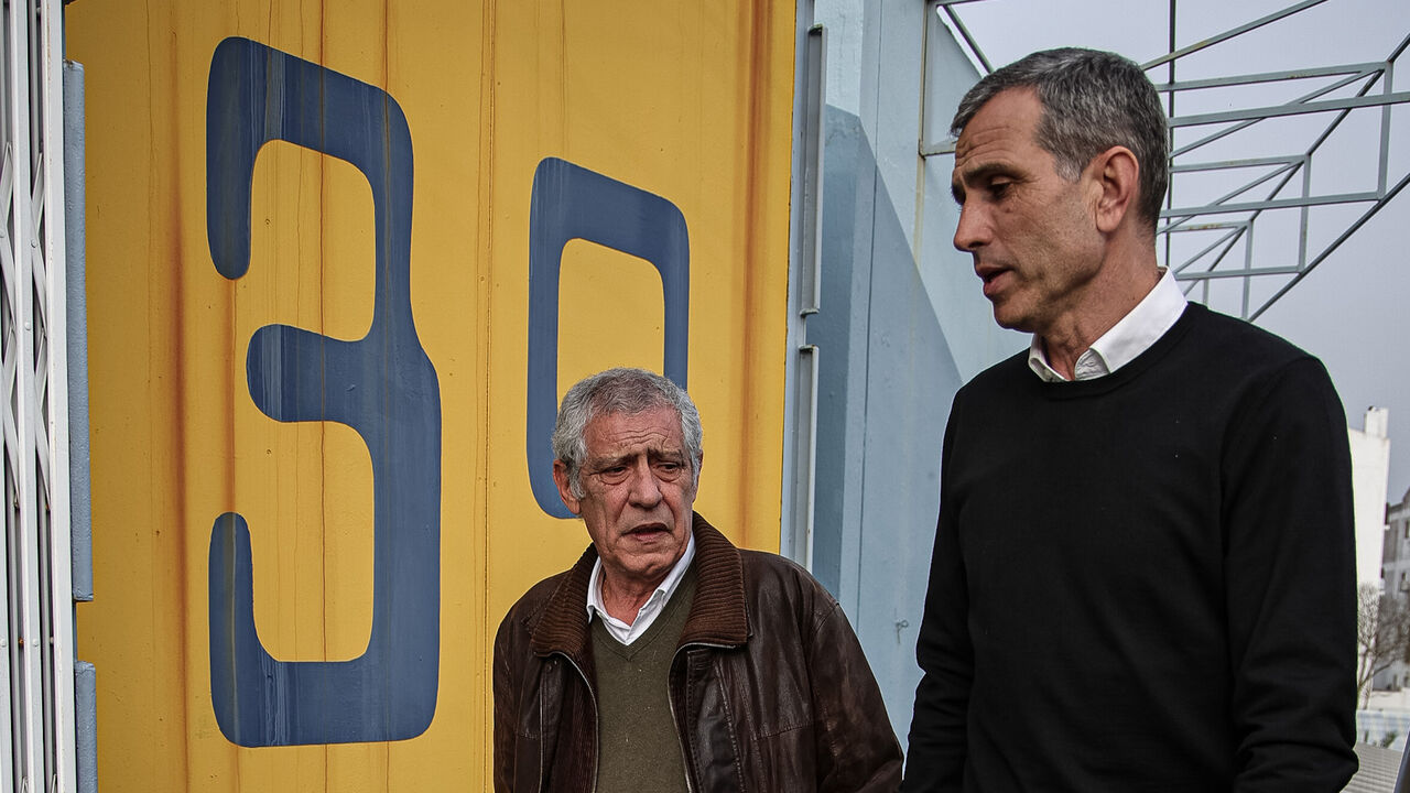 Fernando Santos com Pauleta