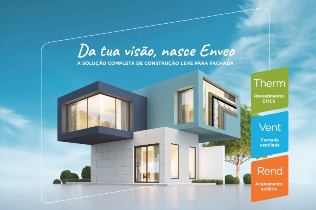 Enveo: solução de construção leve para fachada com revestimento, fachada ventilada e acabamento acrílico