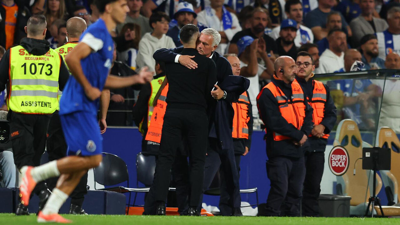 Francesco Farioli e José Mourinho reencontram-se no clássico na Luz