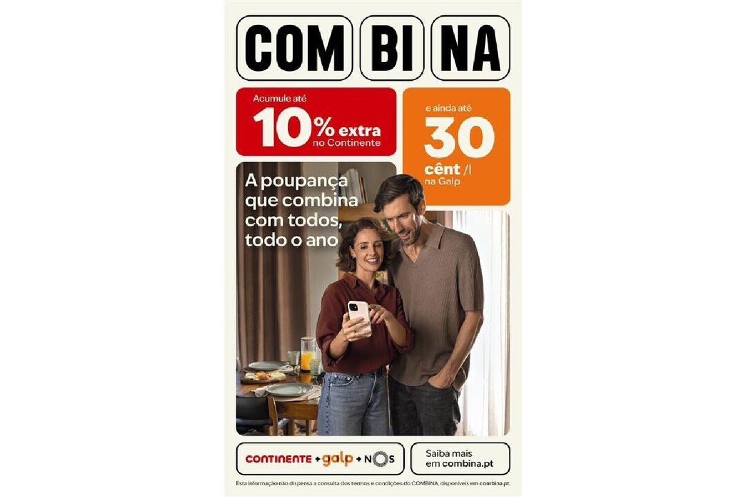 Campanha Continente, Galp e NOS: poupança que combina com todos