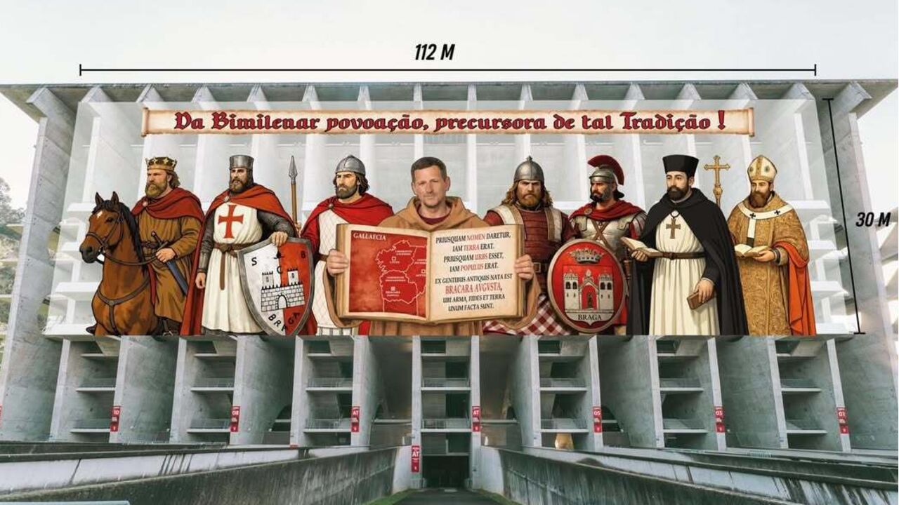 Muralha da Liberdade em Braga evoca história bimilenar da cidade