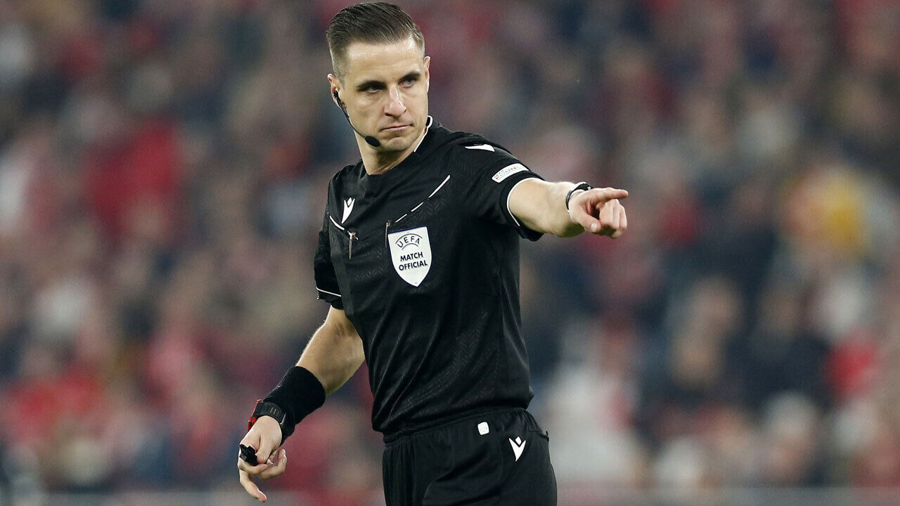 O árbitro Donatas Rumsas