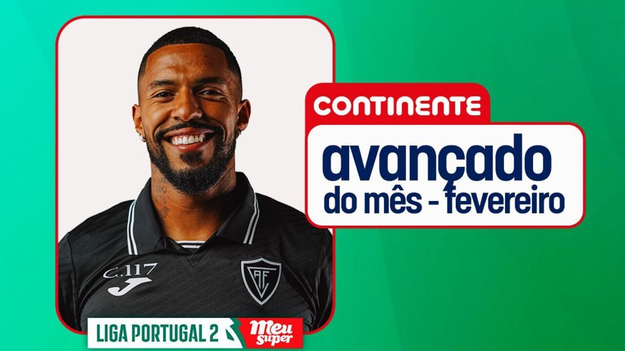 André Clóvis é eleito o melhor avançado do mês na 2.ª Liga