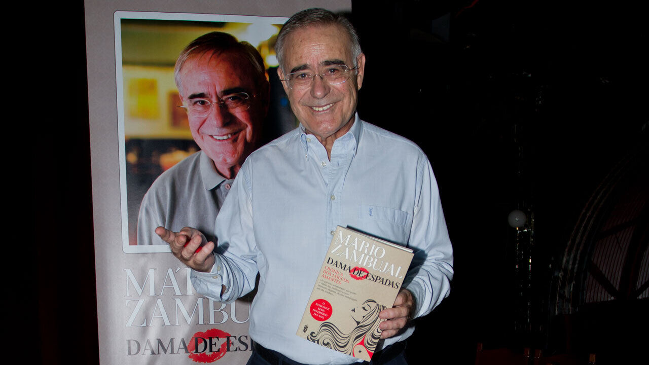 Mário Zambujal no dia em que apresentou o livro livro “A dama de espadas”.
