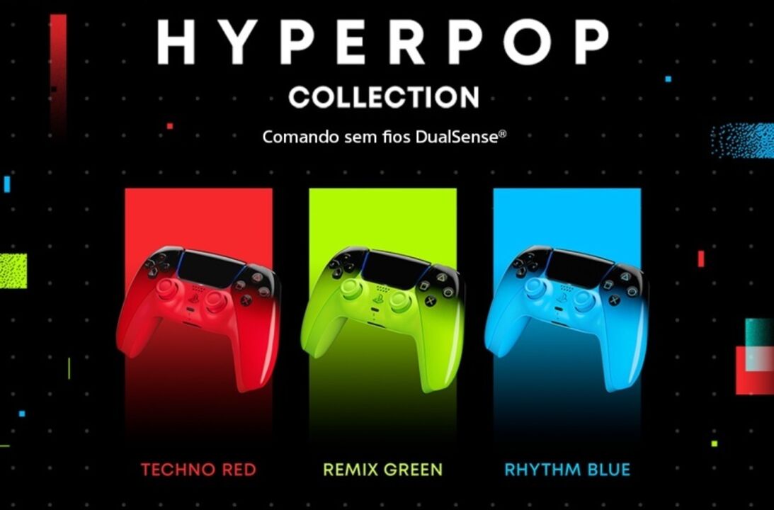 Comando sem fios DualSense Hyperpop Collection disponível em novas cores