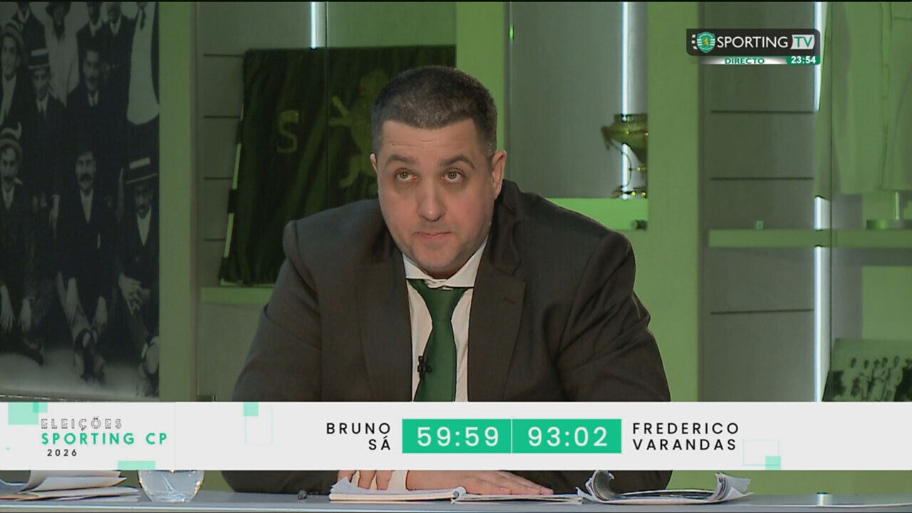 Candidatos com 33:03 minutos de diferença nas suas intervenções