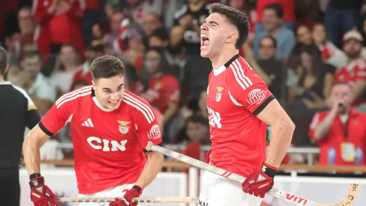Benfica vence em Tomar e evita a primeira derrota no campeonato de hóquei em patins